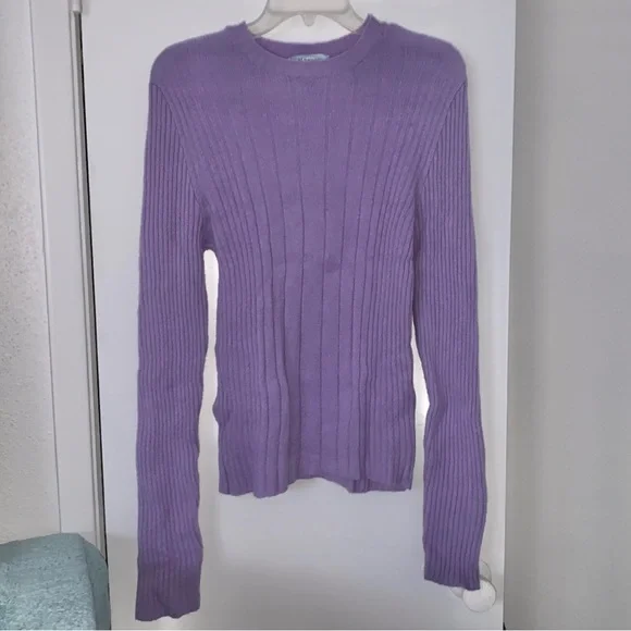 Old Navy Sweaters Old Navy Womens Purple Lambswool Crew Neck